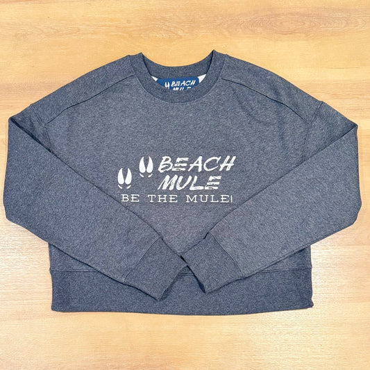 Women's Cropped Embroidered Crew
